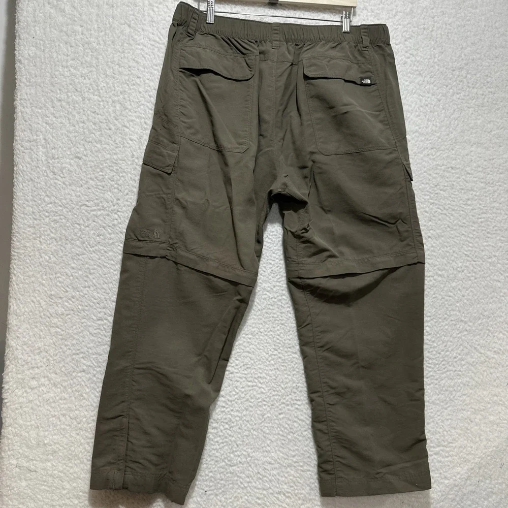 The North Face Men's Pants Size XL Brown Belted Nylon Convertible Hiking Cargo‎